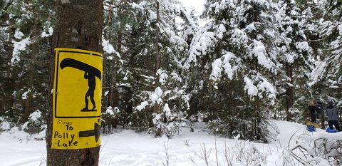 Photo from Minnesing Trail winter camping