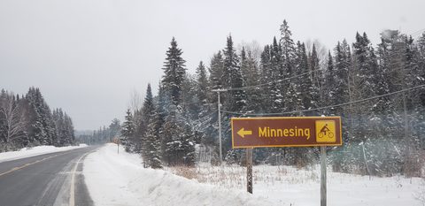 Photo from Minnesing Trail winter camping