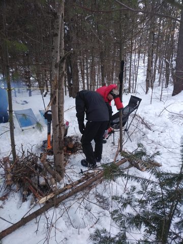 Photo from Mike's Excellent Winter Camping Adventure