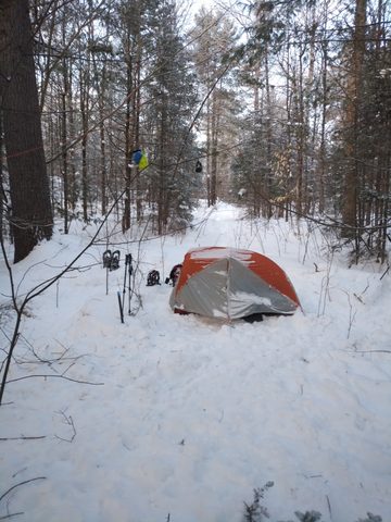 Photo from Mike's Excellent Winter Camping Adventure
