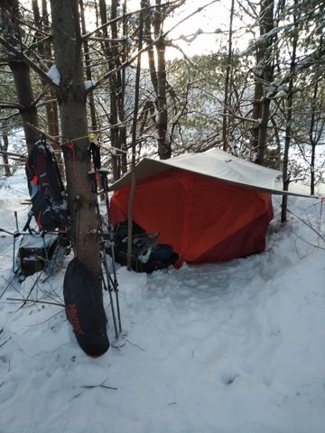 Photo from Mike's Excellent Winter Camping Adventure