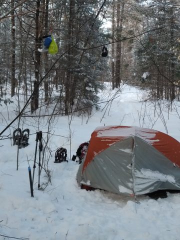 Photo from Mike's Excellent Winter Camping Adventure