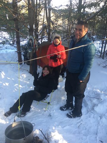 Photo from Mike's Excellent Winter Camping Adventure