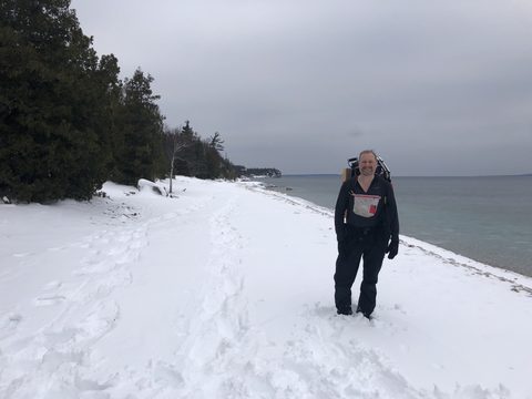 Photo from Beginners Winter Backpacking Course