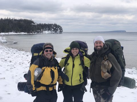 Photo from Beginners Winter Backpacking Course