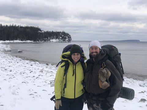 Photo from Beginners Winter Backpacking Course