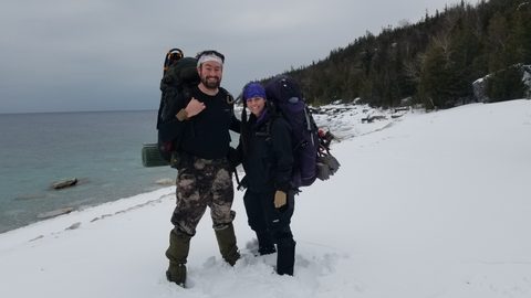 Photo from Beginners Winter Backpacking Course
