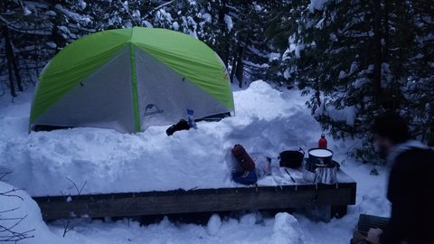 Photo from Beginners Winter Backpacking Course