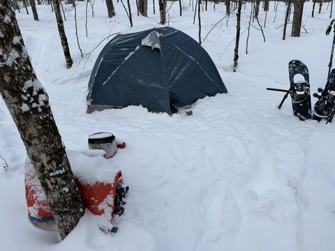 Photo from Beginners Winter Backpacking Course