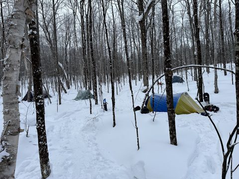 Photo from Beginners Winter Backpacking Course