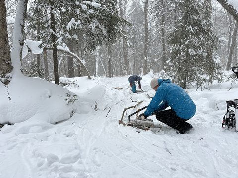 Photo from Source Lake: 3 days of winter camping
