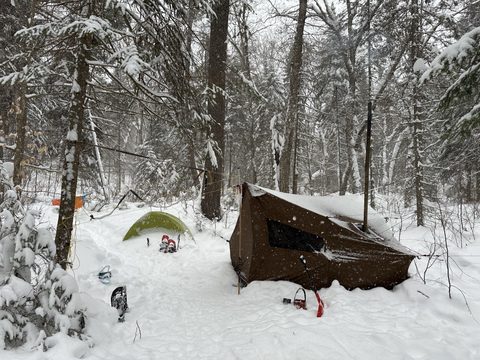 Photo from Source Lake: 3 days of winter camping