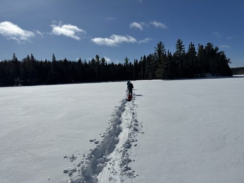 Photo from Source Lake: 3 days of winter camping