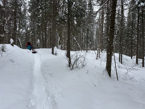 Photo from Source Lake: 3 days of winter camping