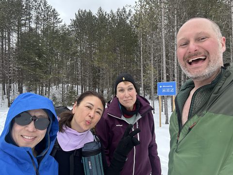 Photo from Minnesing Trail: Late winter camping