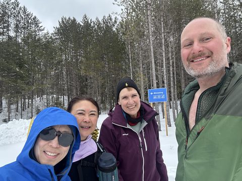 Photo from Minnesing Trail: Late winter camping