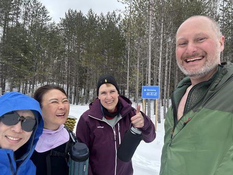Photo from Minnesing Trail: Late winter camping