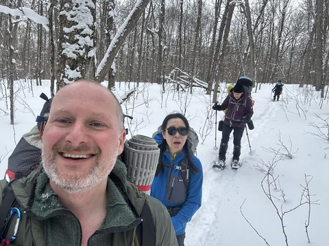 Photo from Minnesing Trail: Late winter camping