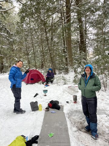 Photo from Minnesing Trail: Late winter camping