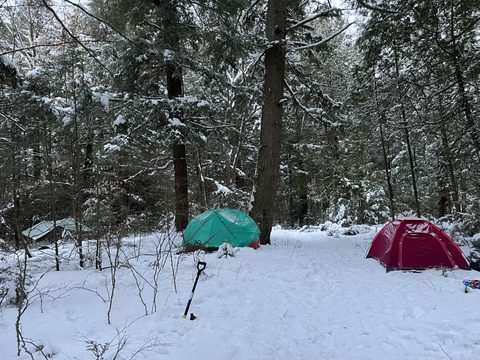 Photo from Minnesing Trail: Late winter camping