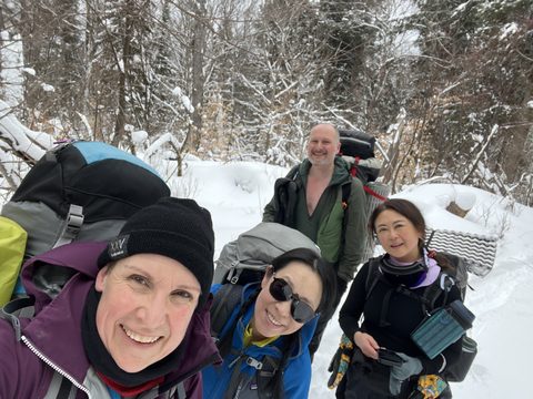 Photo from Minnesing Trail: Late winter camping