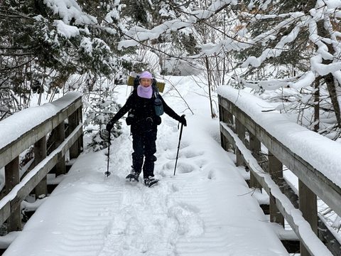 Photo from Minnesing Trail: Late winter camping
