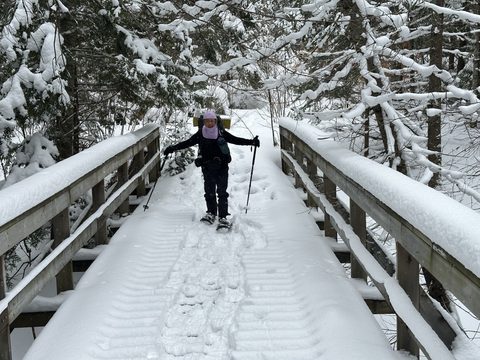 Photo from Minnesing Trail: Late winter camping