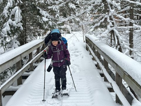 Photo from Minnesing Trail: Late winter camping
