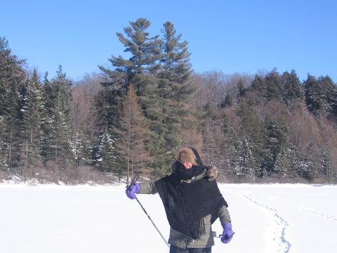 Photo from Snowshoe camping, Maggie Lake, Algonquin