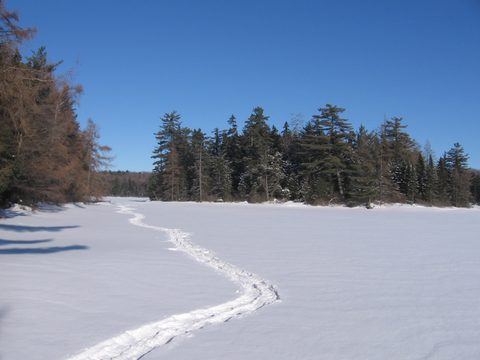 Photo from Snowshoe camping, Maggie Lake, Algonquin