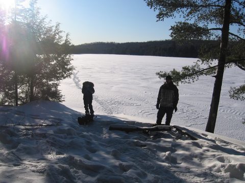 Photo from Snowshoe camping, Maggie Lake, Algonquin
