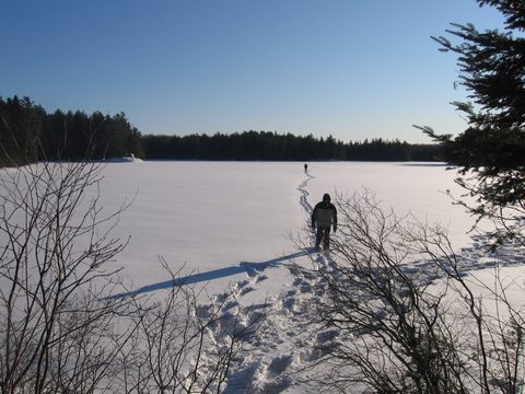 Photo from Snowshoe camping, Maggie Lake, Algonquin