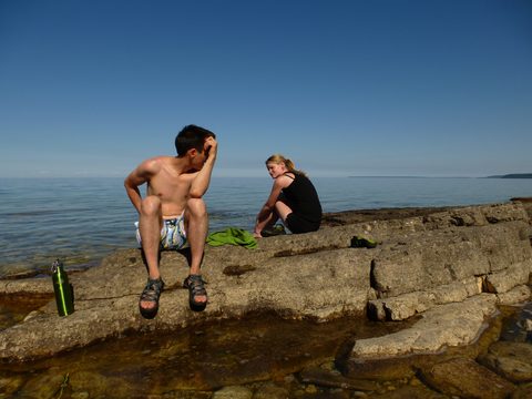 Photo from Backpack or Kayak camping, Reed's Dump, Bruce Peninsula