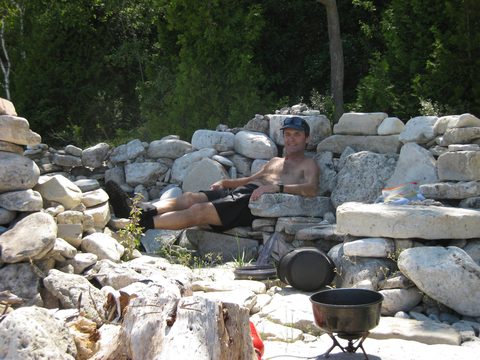 Photo from Backpack or Kayak camping, Reed's Dump, Bruce Peninsula