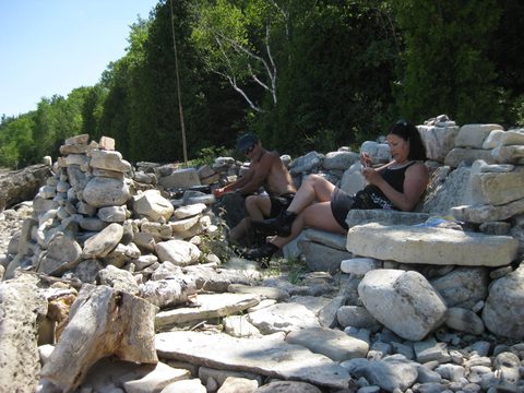 Photo from Backpack or Kayak camping, Reed's Dump, Bruce Peninsula
