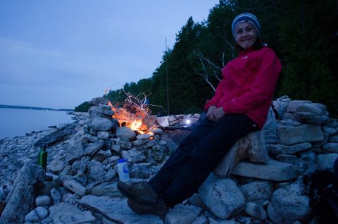 Photo from Backpack or Kayak camping, Reed's Dump, Bruce Peninsula