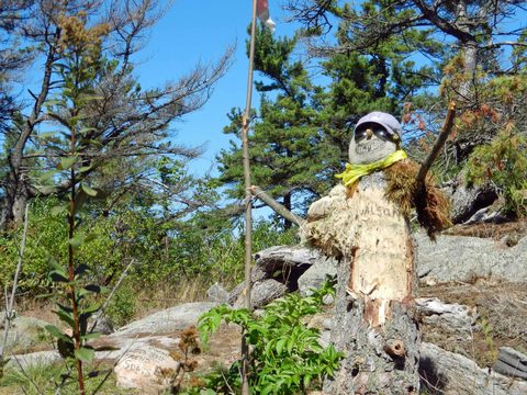 This dude's been guarding south Franklin island for what looks like a long time!