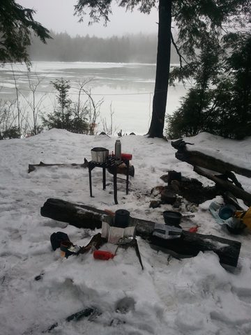 Photo from Snowshoe camping, Maggie Lake, Algonquin