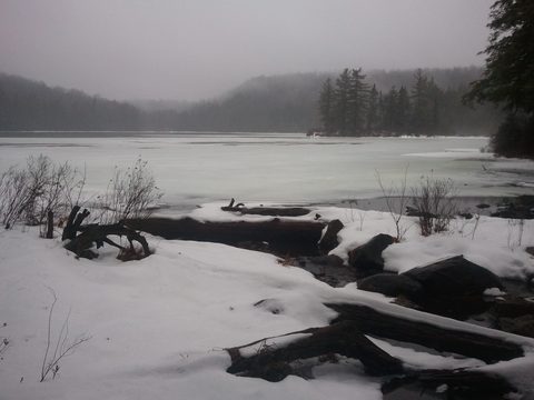 Photo from Snowshoe camping, Maggie Lake, Algonquin
