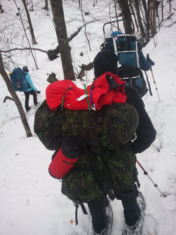 Photo from Snowshoe camping, Maggie Lake, Algonquin