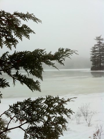 Photo from Snowshoe camping, Maggie Lake, Algonquin