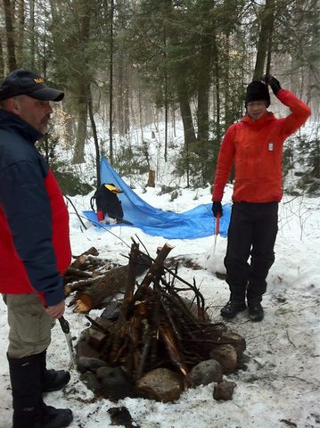 Photo from Snowshoe camping, Maggie Lake, Algonquin