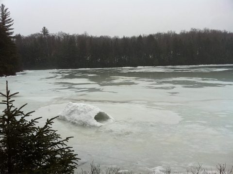 Photo from Snowshoe camping, Maggie Lake, Algonquin