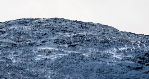 The summit of Mount Marcy under optimal conditions