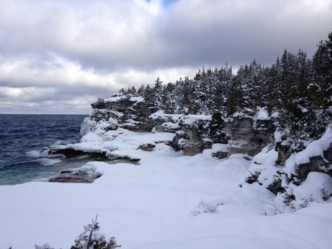 Photo from Snowshoe camping, Bruce National Peninsula Park