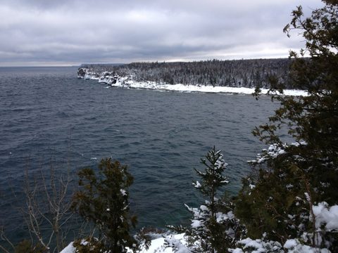 Photo from Snowshoe camping, Bruce National Peninsula Park