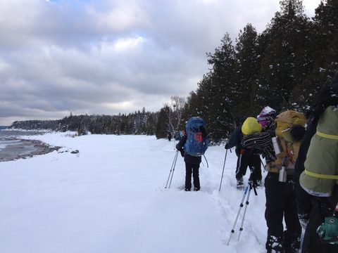Photo from Snowshoe camping, Bruce National Peninsula Park