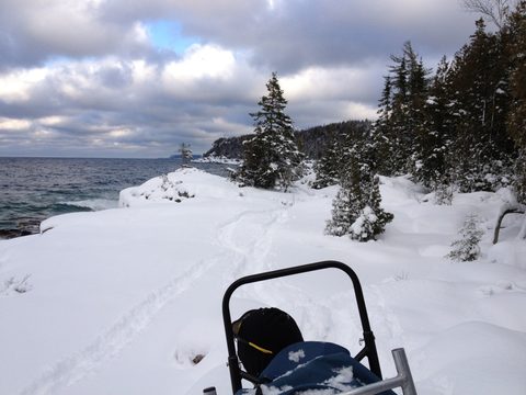 Photo from Snowshoe camping, Bruce National Peninsula Park