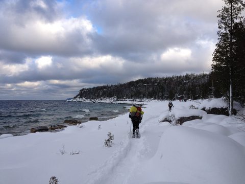 Photo from Snowshoe camping, Bruce National Peninsula Park