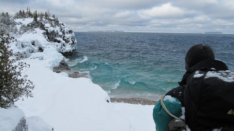 Photo from Snowshoe camping, Bruce National Peninsula Park